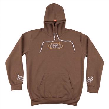 Athens Hardcore Owl hoodie - Brown